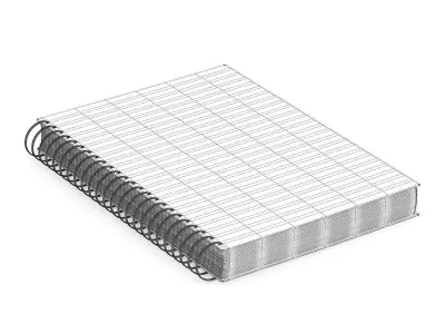 Notebook 1 spiral 3D model