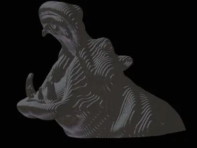 Hippopotame 3D model