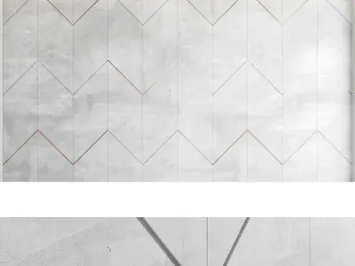 Decorative wall panel set 48 3D model