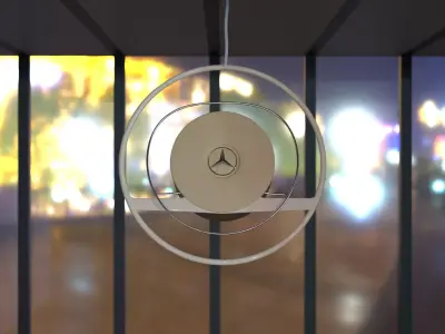 Mercedes steering wheel 3D model
