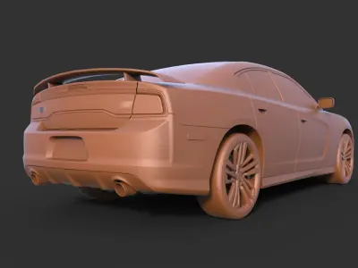 Dodge Charger 2011 3D print model