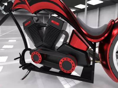 American Chopper 3D print model