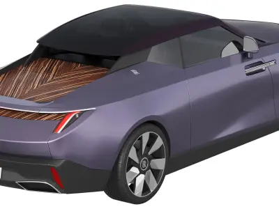 Droptail Amethyst luxury coupe 3D model