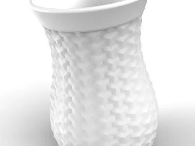 3D Cubic Vase Free 3D model