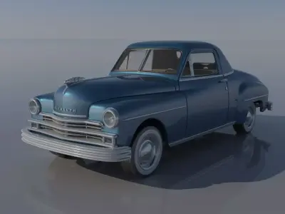 Plymouth Business Coupe 1949 3D print model