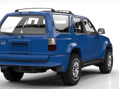 TOYOTA 4RUNNER 2002 SR5 LIMITED  Low-poly 3D model