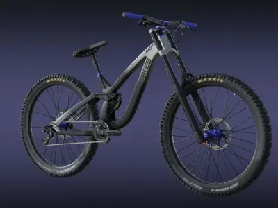NSbike Fuzz realistic Bicycle bike DH MTB Full Suspension Free 3D model