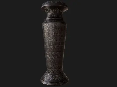 vase ornate Low-poly 3D model
