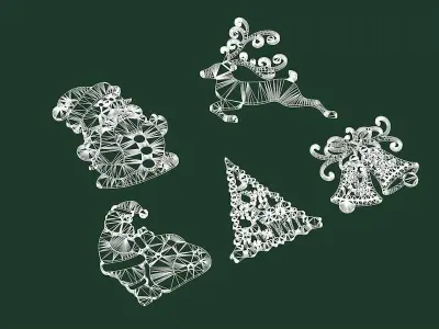 Christmas decoration pack 3D print model