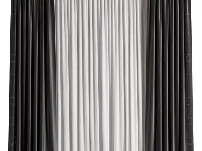 Curtain 3D model 5