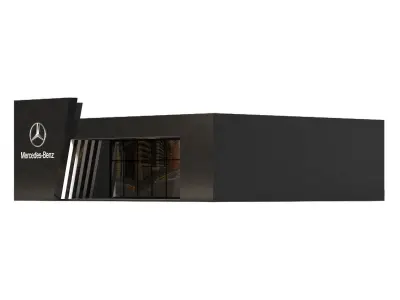 Mercedes Benz Company Low-poly 3D model