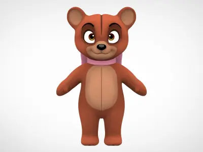 Teddy Bear Low-poly 3D model order