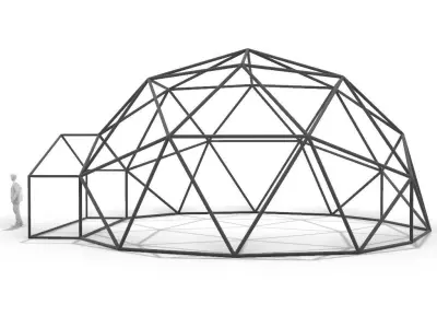 Geodesic Dome with Entry v1 3D model