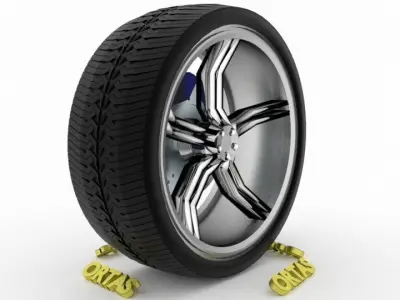 ORTAS CAR WHEEL RIM 137-138 GAME READY WHEEL 3D Model Pack
