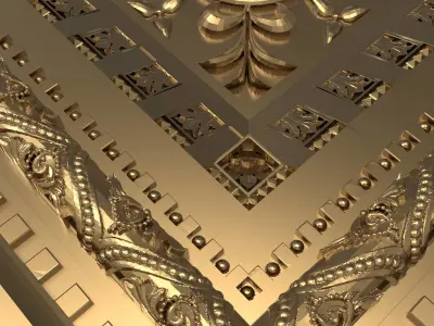  decorative pattern ready for 3D printing 3D model