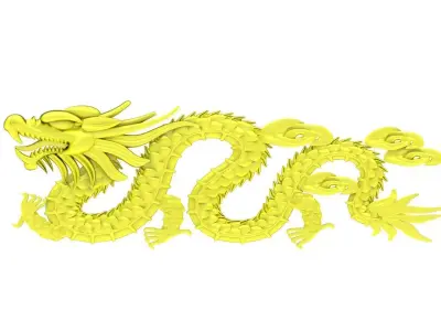 Luxury Chinese Dragon Pendant Jewelry 4781 3D print model