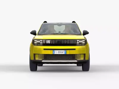 Fiat Panda NEW Low-poly 3D model