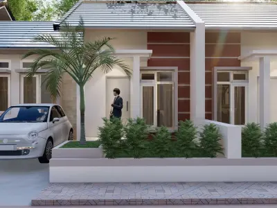 DESAIN PERUMAHAN MINIMALIS 3D model