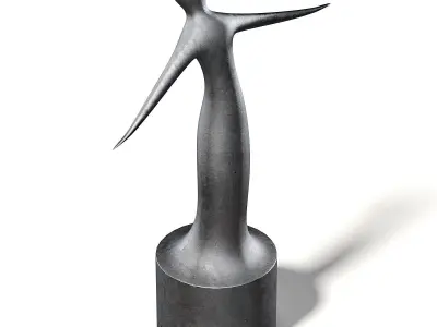 Modern Sculpture 3D Model 3D model