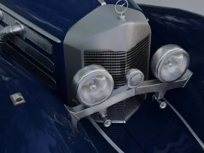 Mercedes Benz 560k 1936 3D model 3D model