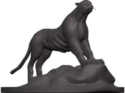 Cheetah panther 3D model