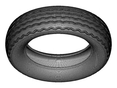 Exquisite Automotive Tyre 3D print model