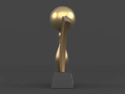 Trophy Cup 3D model 5