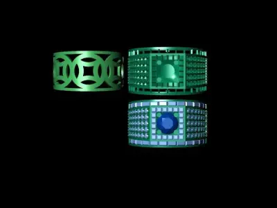 rings diamond men 3D print model purchase