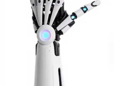 Futuristic Robotic Hand Model Pack Low-poly 3D model