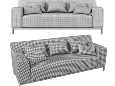 Bianco Lounge Sofa  3D model