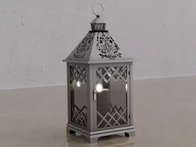Ornamental Candle Lantern 3D model