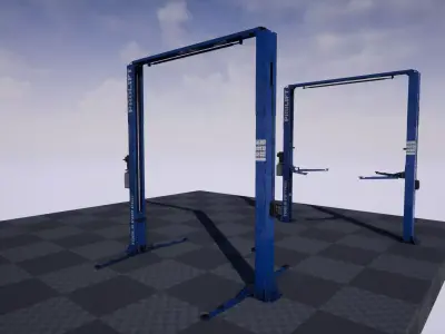 Car Lift Low-poly 3D model buy