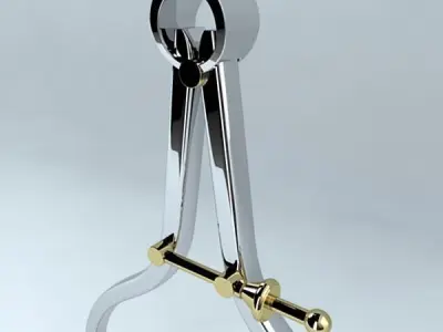 Caliper pair of scissors 3D model