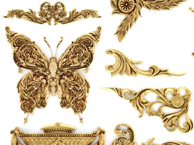 Cartouches SET 31 3D model