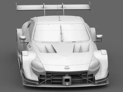 Nissan Z400 GT500 Super GT 2022 2023 Nismo Exterior Low-poly 3D model