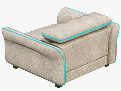 Hasta Sacramento armchair 3D model