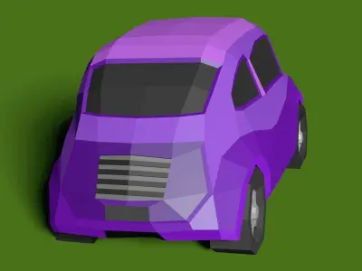 Subaru   360 1958 Low-poly 3D model Low-poly 3D model