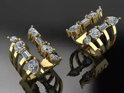 Jewelry Ring Gold 3D print model 5