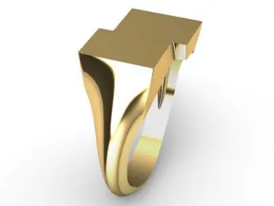 signet ring model Free 3D print model