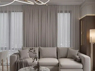 Interior Livingroom scene  3D model