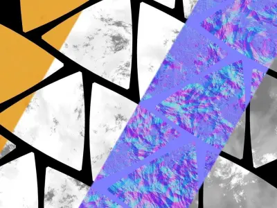 Gold Ore Nugget Pack Low-poly 3D model