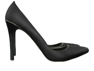 Shiny High Heels - 3D Low-poly 3D model