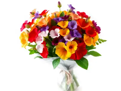 Vibrant Floral Bouquet model pack Low-poly 3D model get