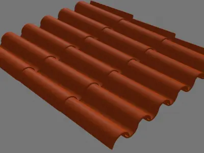 Object roof tile 3D model