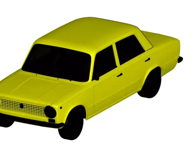 Fiat 124-1965 3D model