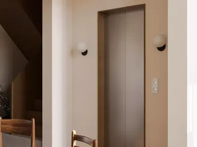 living room dining room interior scenes 44 3D model