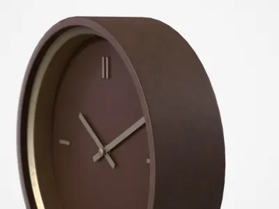 STRUSK clock brown Low-poly 3D model