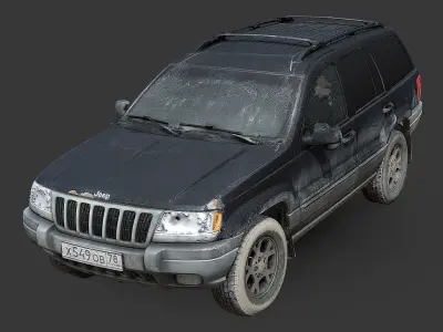 Grand Cherokee WJ RAW Scan 3D model