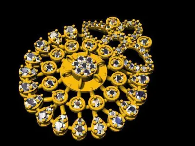 Diamond Pendant 3dm file 3D print model