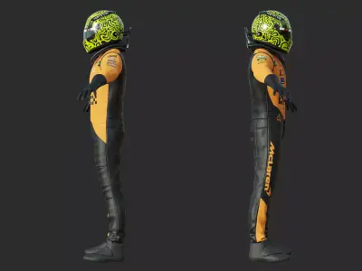F1 McLaren Race Suit 2025 3D model